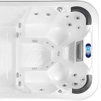 Spa One and the swim spa Beluga by Canadian Spa International