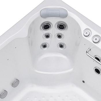 Spa One and the swim spa Darling by Canadian Spa International