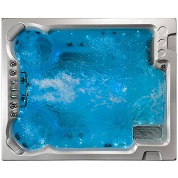 Spa One and the swim spa Darling by Canadian Spa International