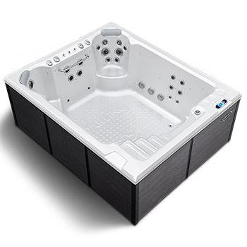 Spa One and the swim spa Darling by Canadian Spa International