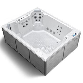 Spa One and the swim spa Darling by Canadian Spa International