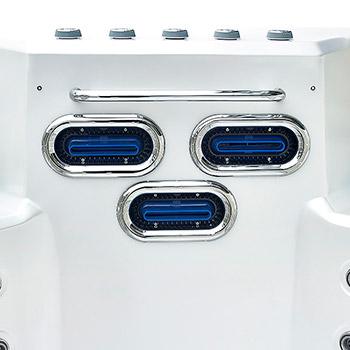 Spa One and the swim spa Oceanus by Canadian Spa International